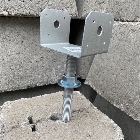 concrete pier metal brackets|adjustable pier support bracket.